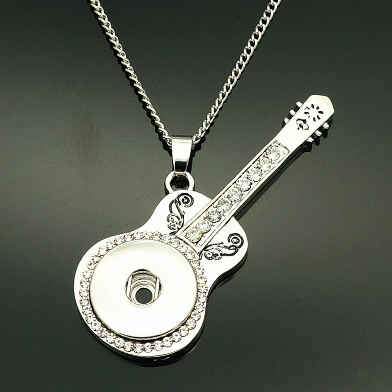 Crystal Guitar Musical Pendant