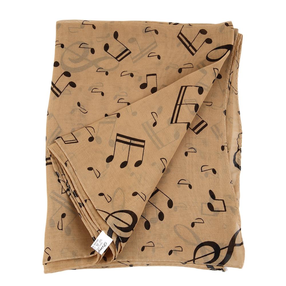 Musical Note Chiffon Scarves - Artistic Pod