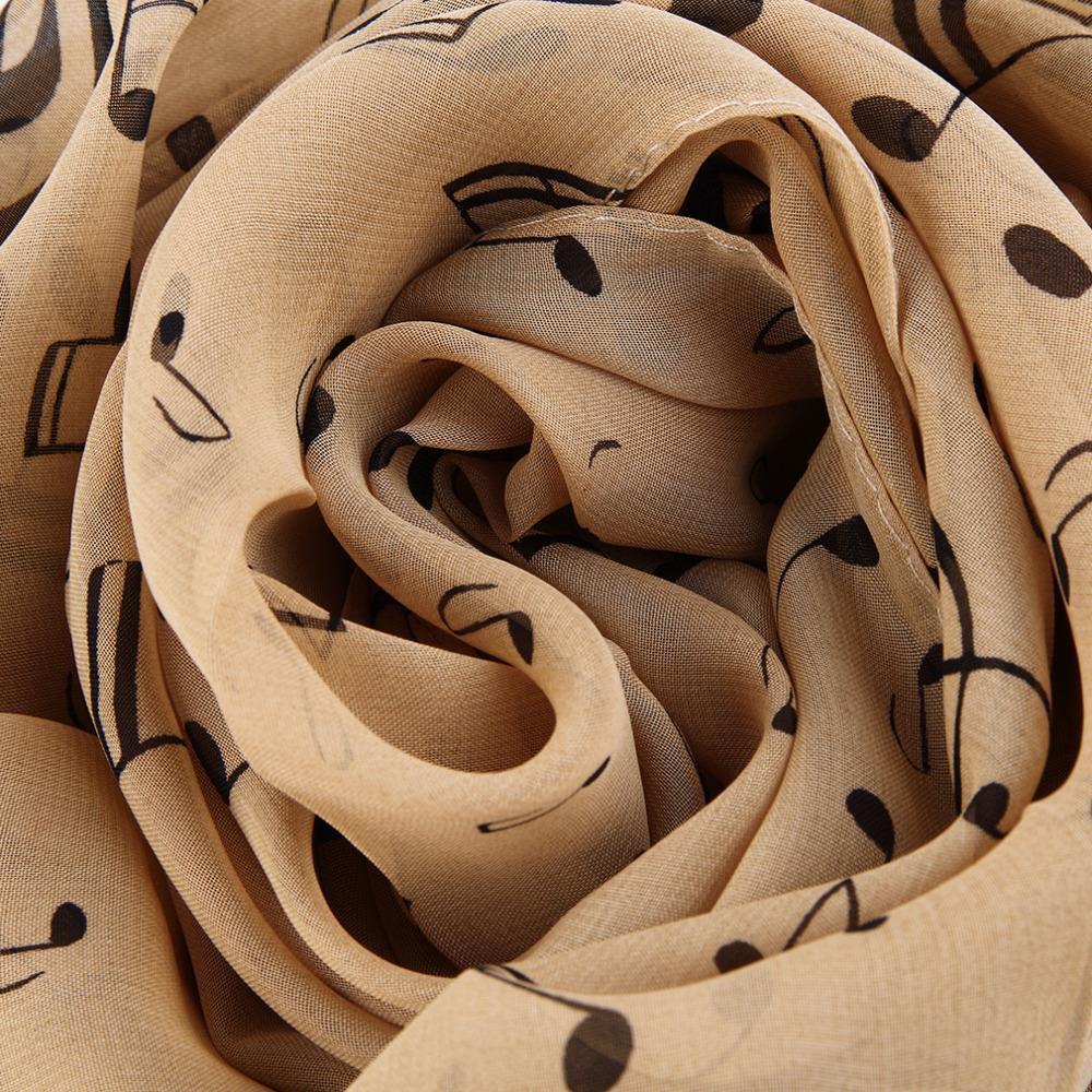 Musical Note Chiffon Scarves - Artistic Pod