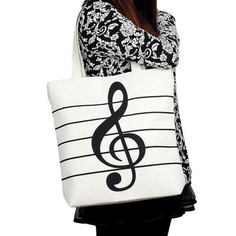 Treble Clef Music Tote Bag