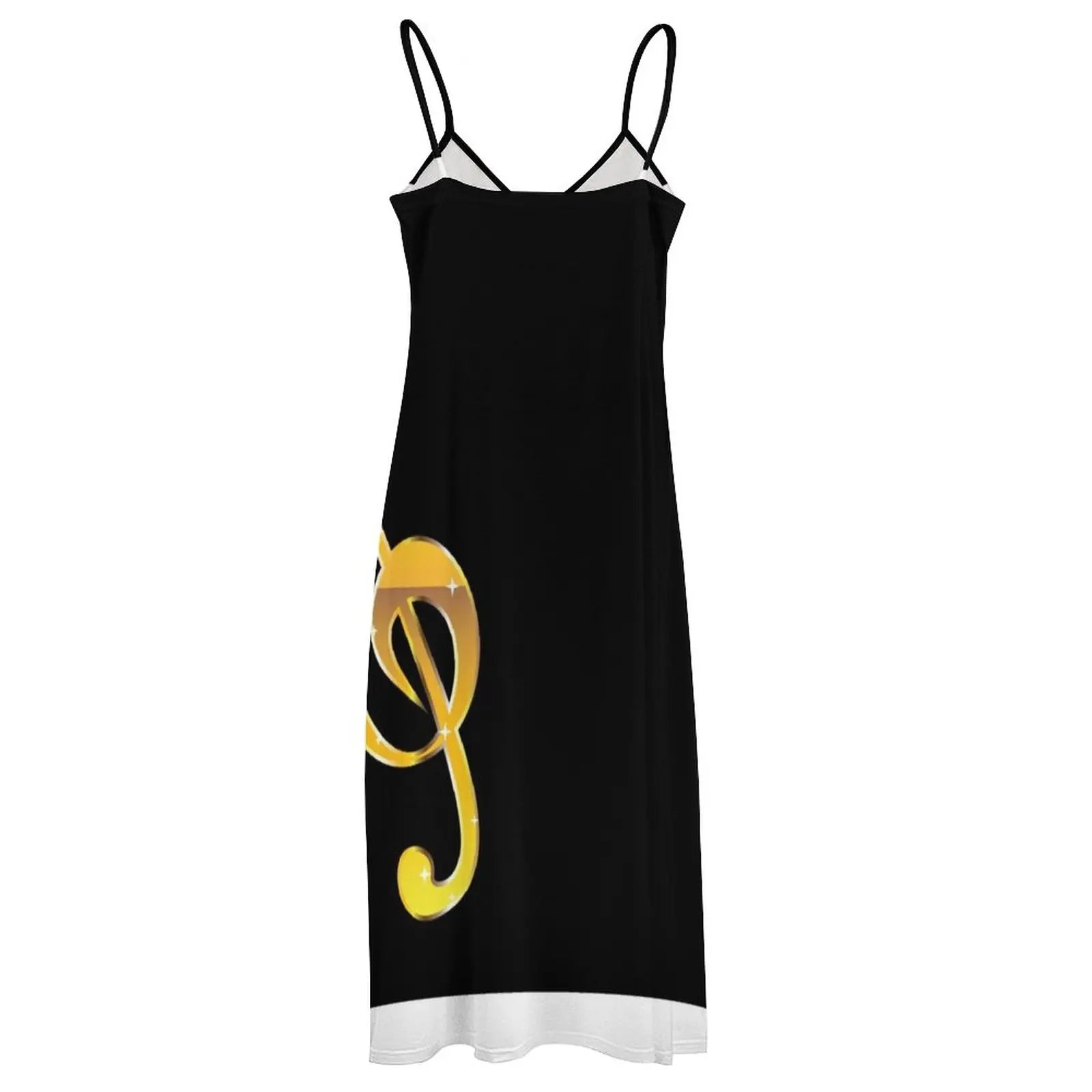 Gold Music Treble Clef Cami Dress