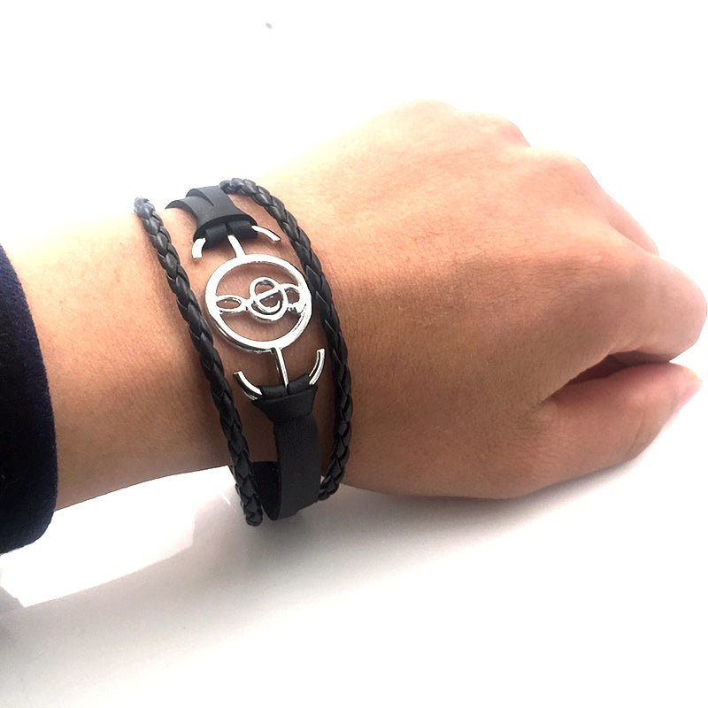 Musical Note Leather Bracelet