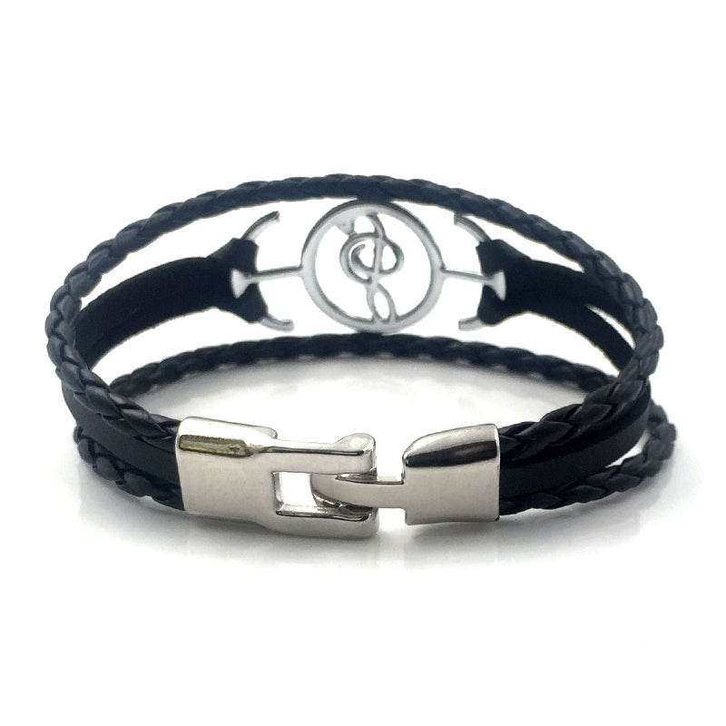 Musical Note Leather Bracelet