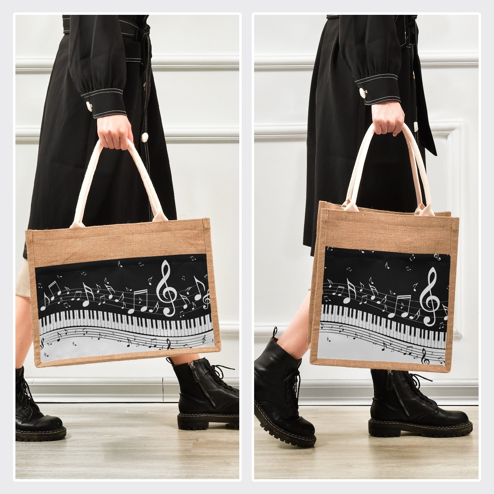 Music Notes Travel Beach Bag