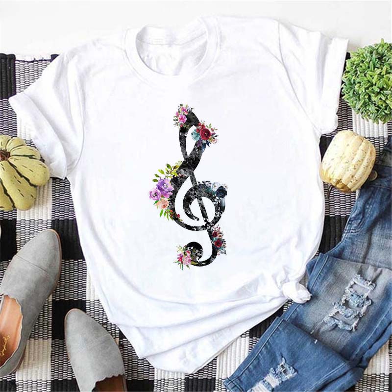 Music Treble Clef Design T-shirt