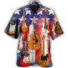 American Flag Guitar Shirt