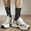 Colorful Music Notes Pattern Socks