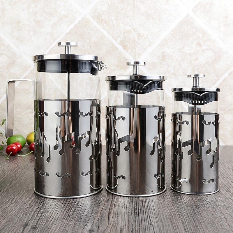 Musical Note French Coffee Tea Pot