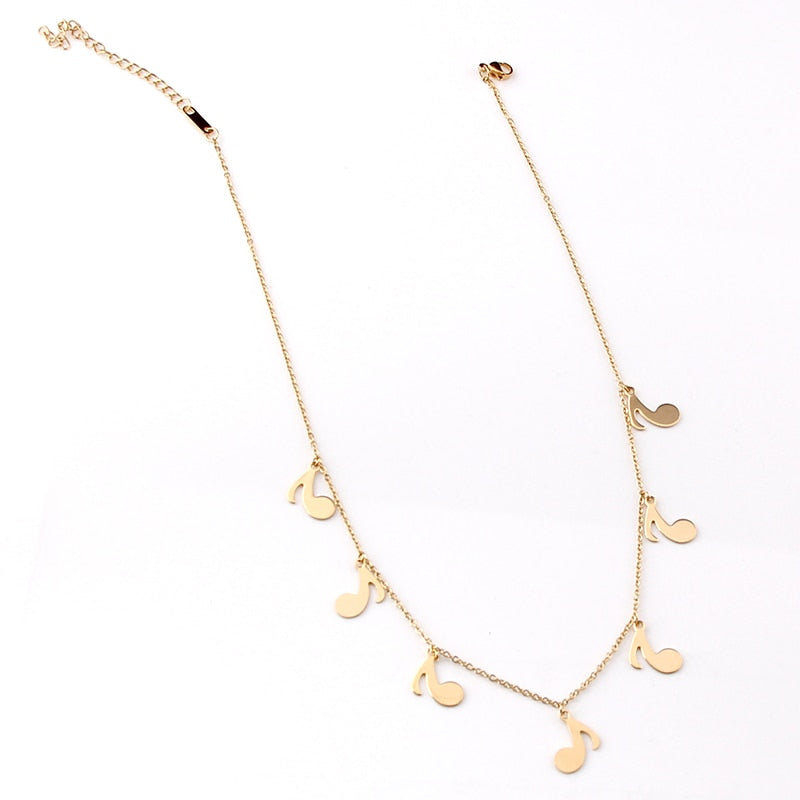 Tassels Music Notes Necklace