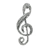 Free - Crystal Music Note Brooch Pin