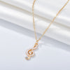 Free - Alloy Music Notes Necklace