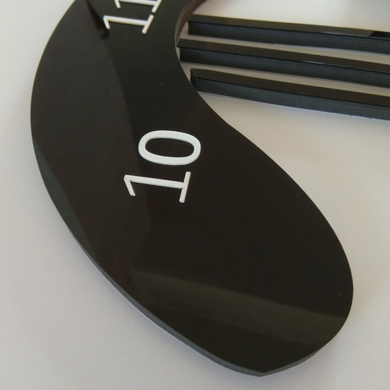 Black Harp Design Wall Clock