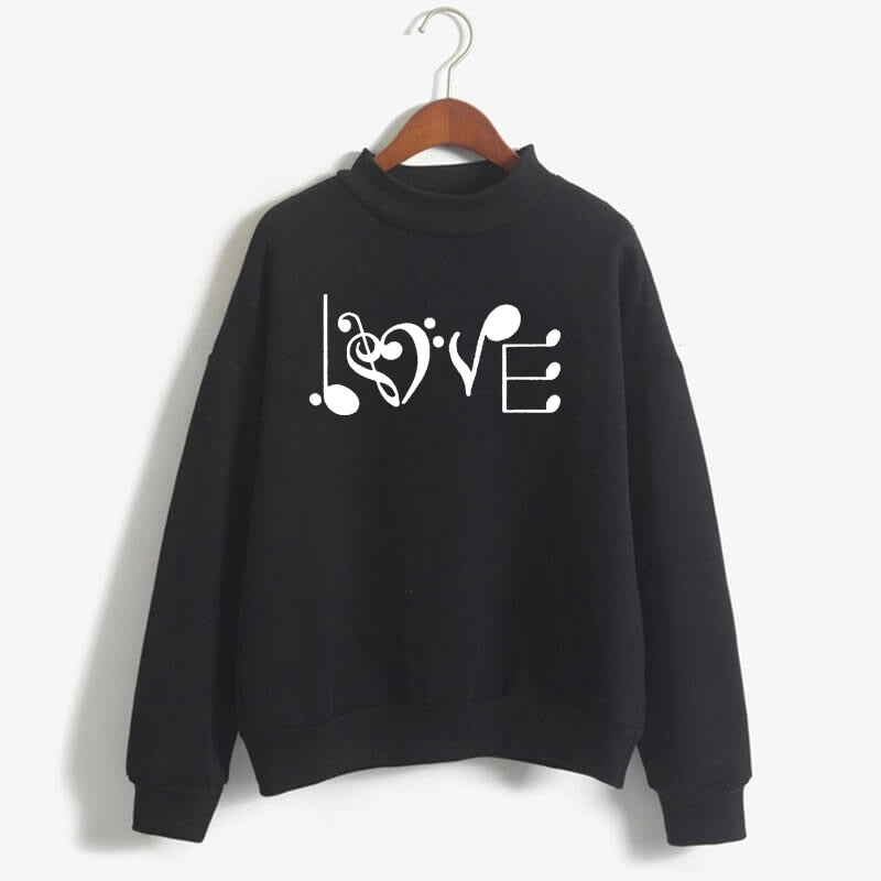 LOVE Music Symbol Sweater