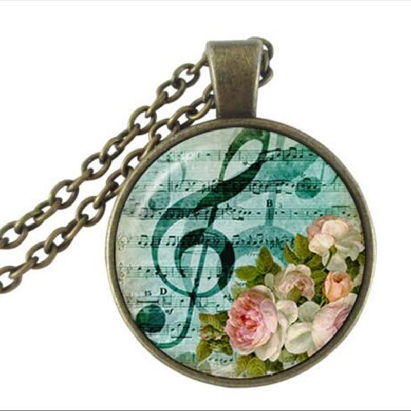 Violin Glass Necklace - Artistic Pod