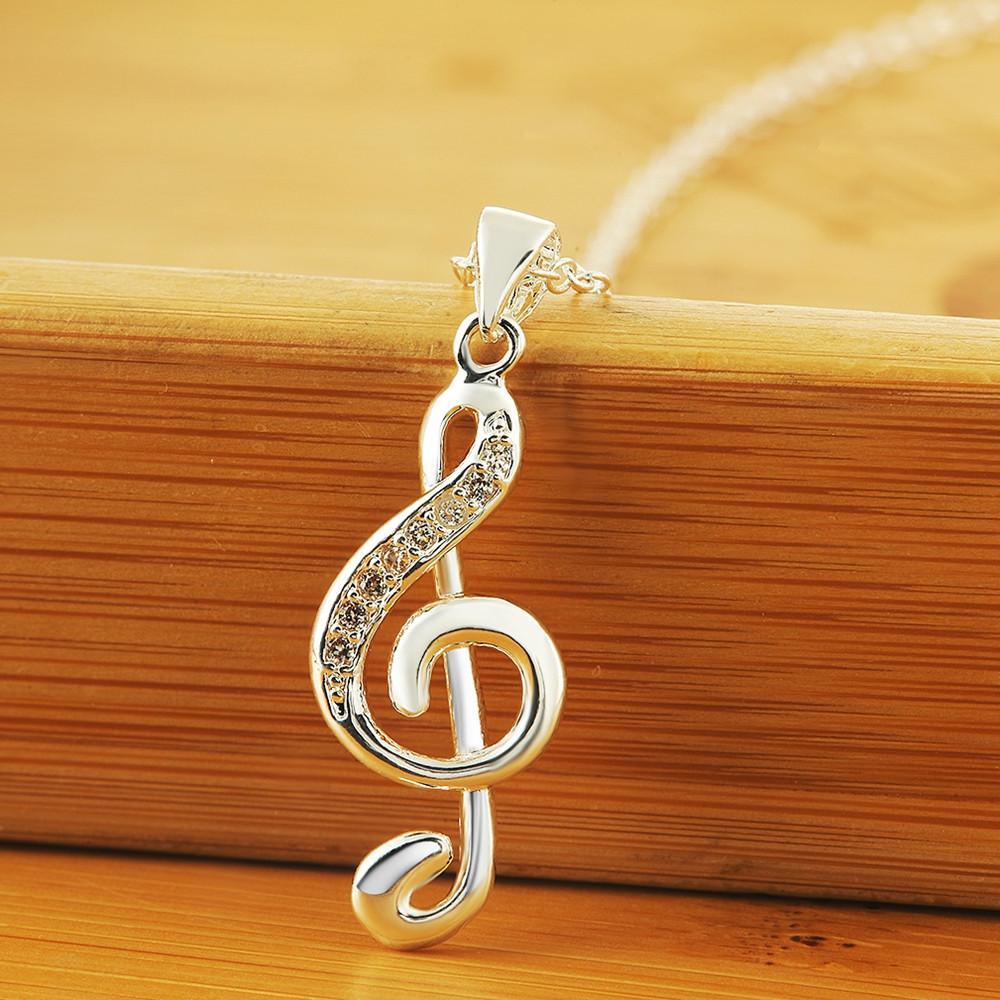 Free - Silver Music Note Necklace