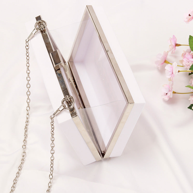 Music Notes White Handbag