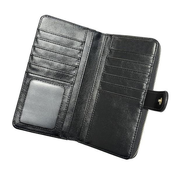 Music Note Flap Long Wallet - Artistic Pod