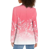 Moonlight Jackets - Ruched Collar Piano Button Jacket