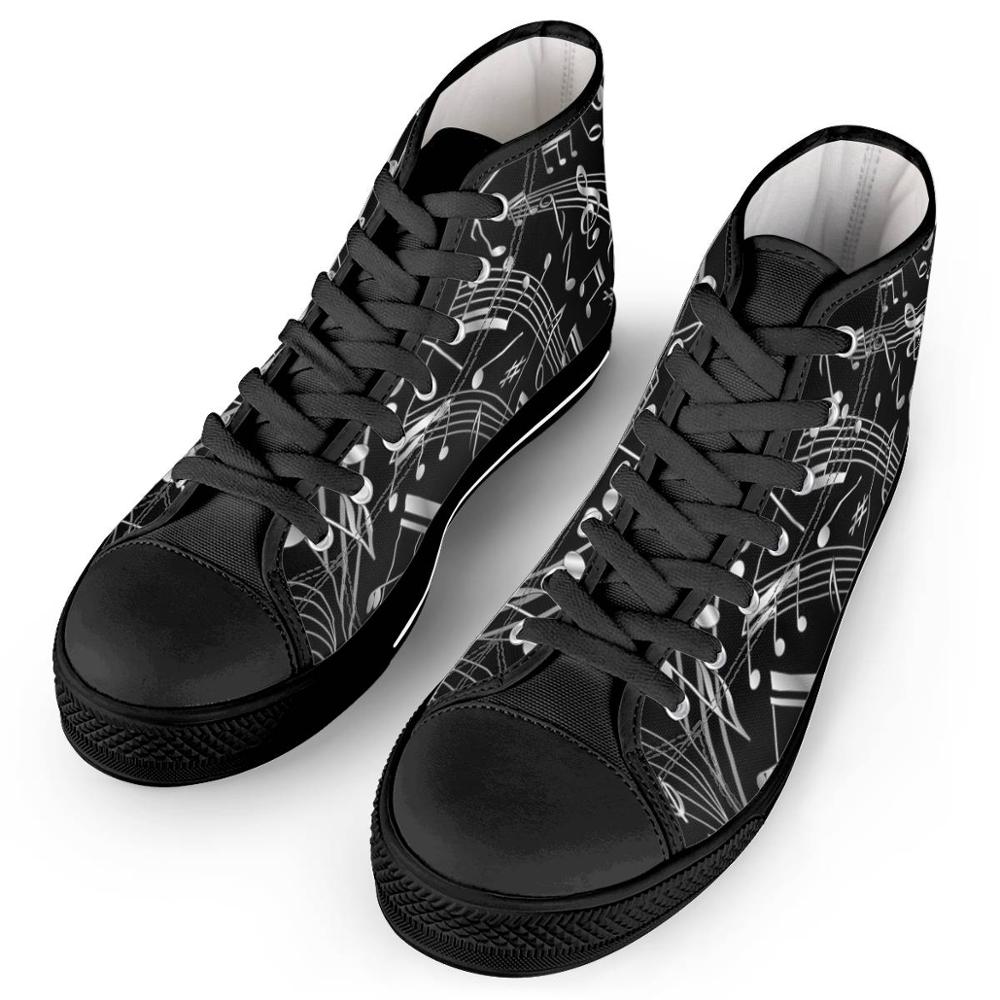 Music Note Canvas Shoes