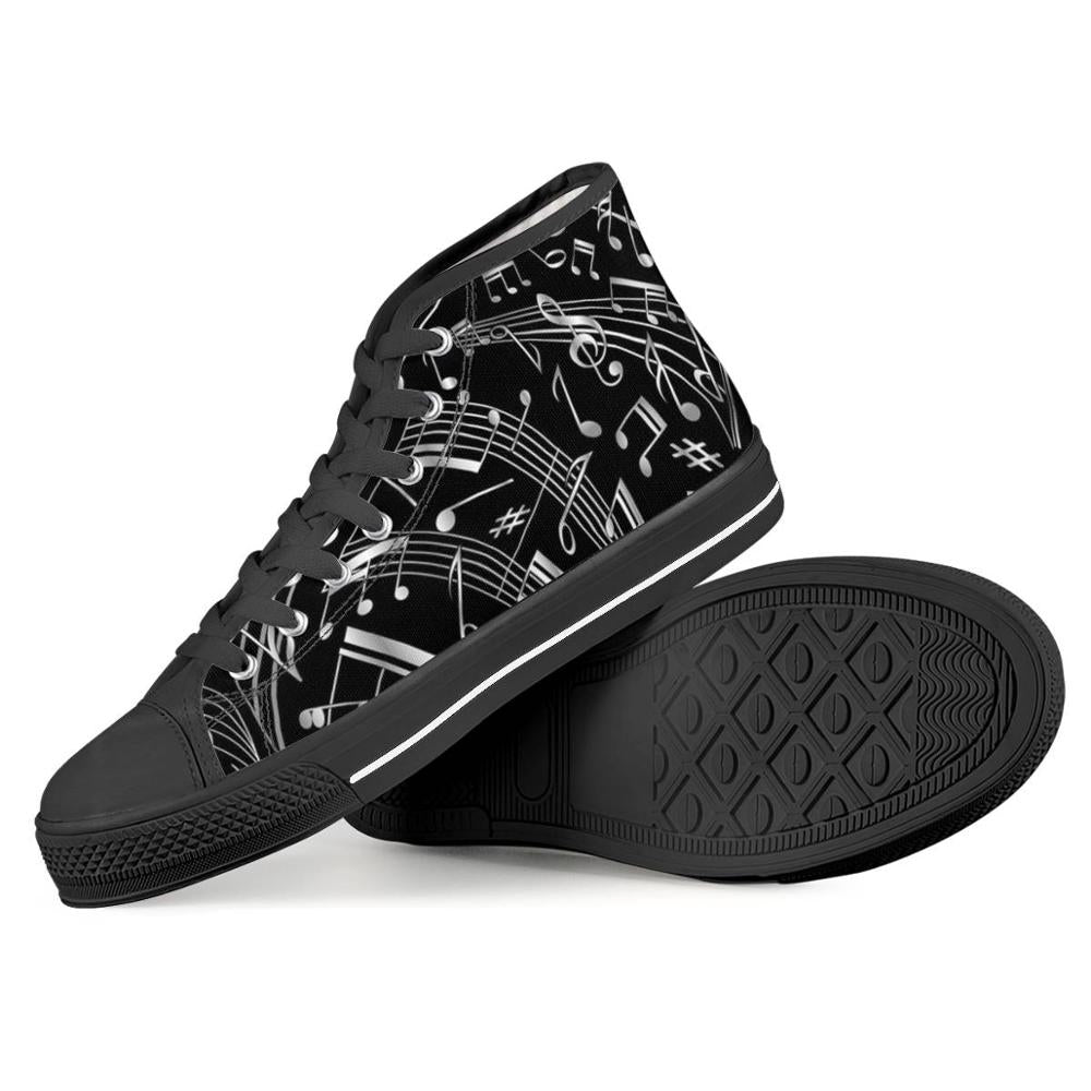 Music Note Canvas Shoes