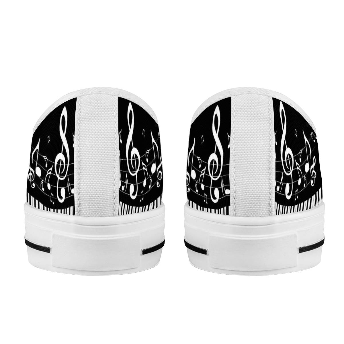 Piano Music Notes Canvas Shoes
