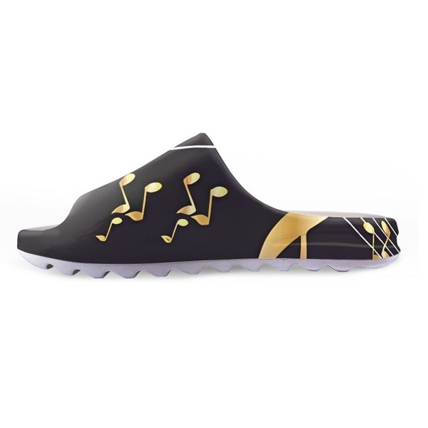 Music Note Flat Sandals - Artistic Pod