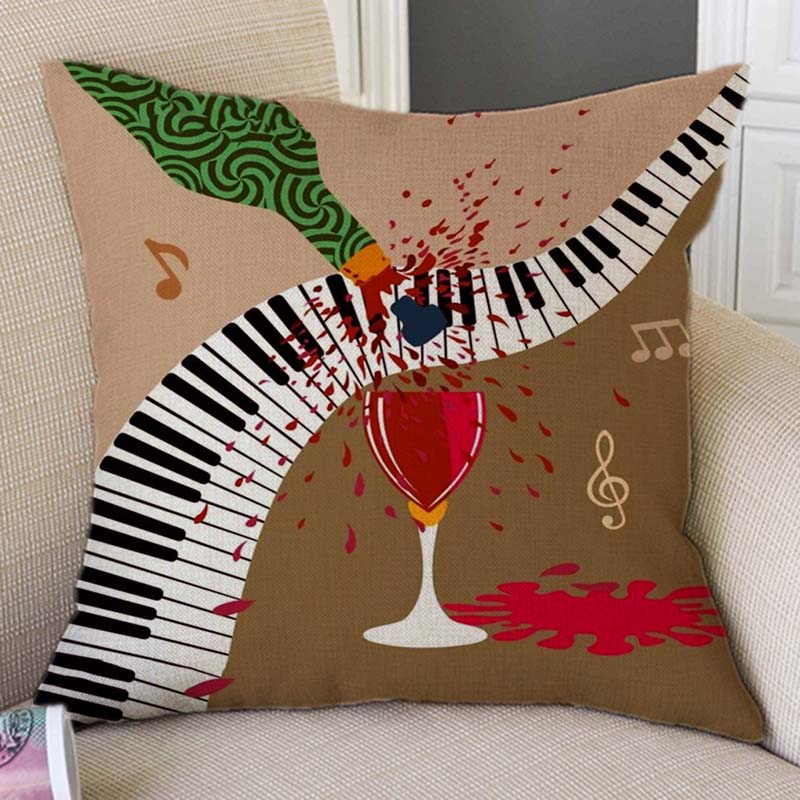 Musical Instruments Home Decor Pillow Case