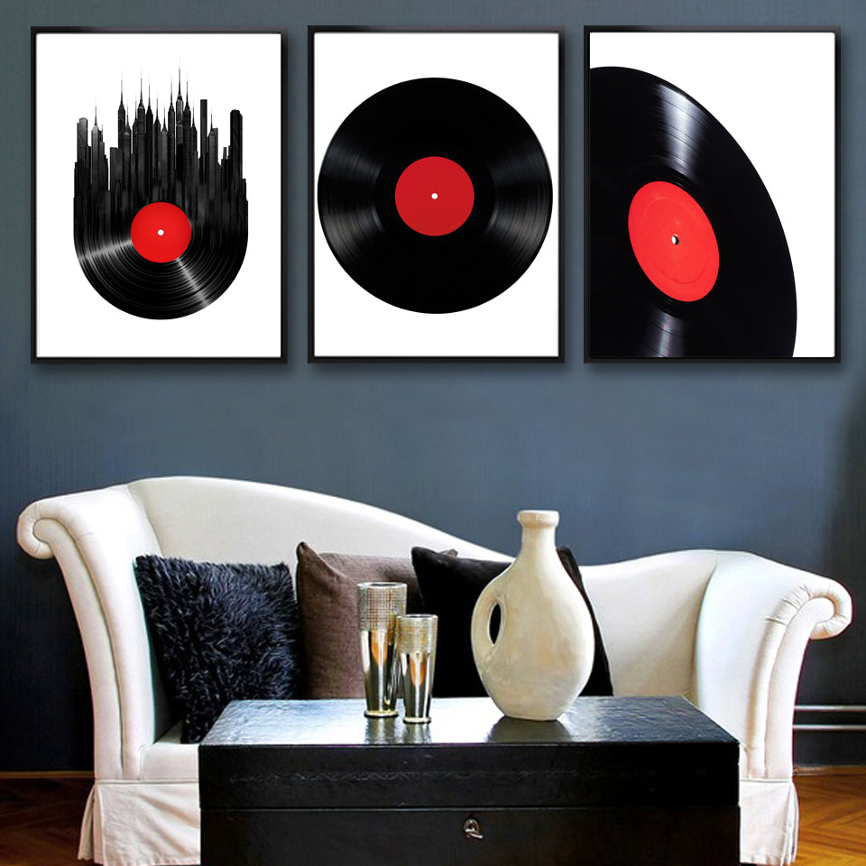 Vinyl Record Canvas Wall Art