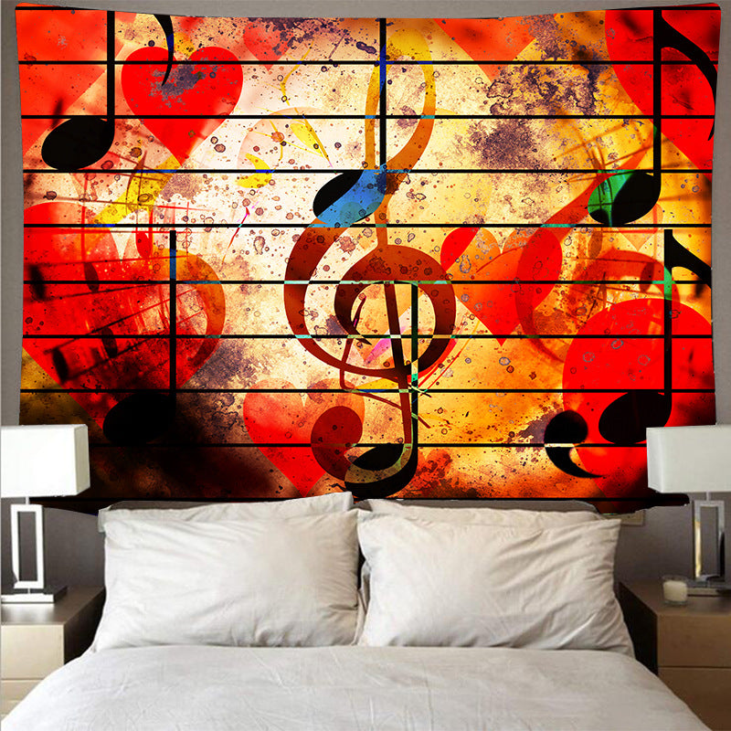 Music Notes Wall Tapestry