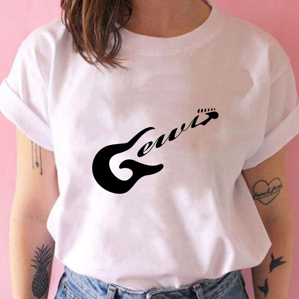 Music Guitar White T-shirt