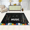 Piano Guitar Living Room Rug