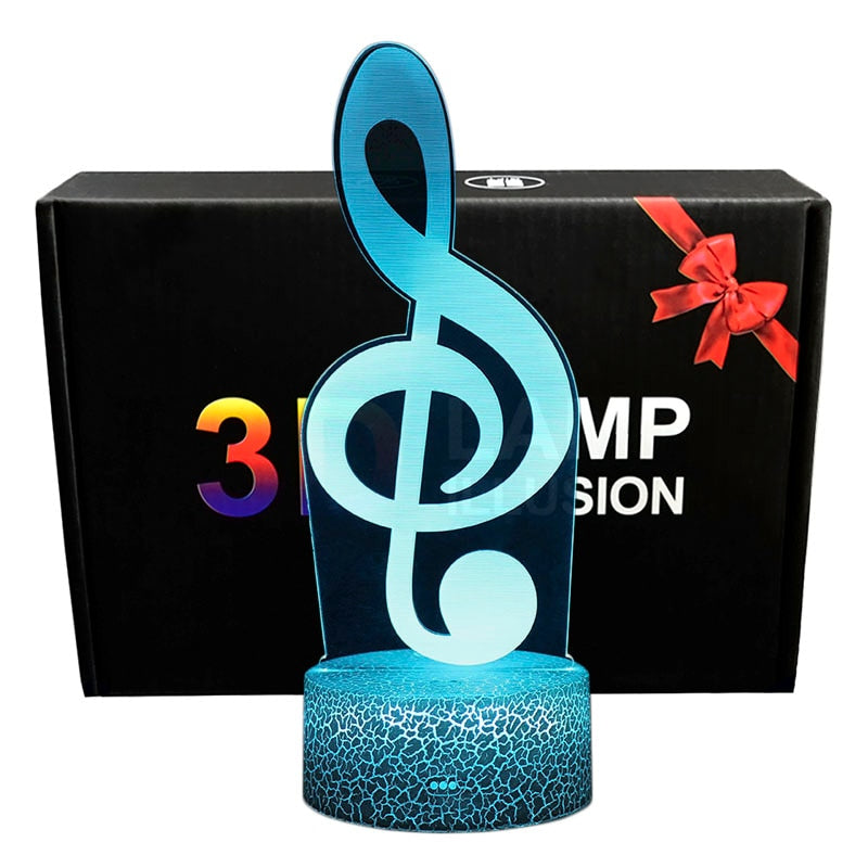 Treble Clef Shape Night Light