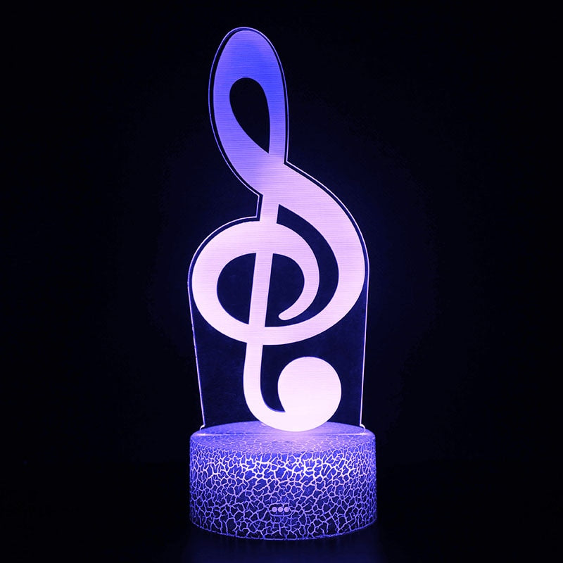 Treble Clef Shape Night Light