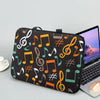 Music Notes Pattern Tablet Laptop Bag