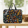 Music Notes Pattern Tablet Laptop Bag