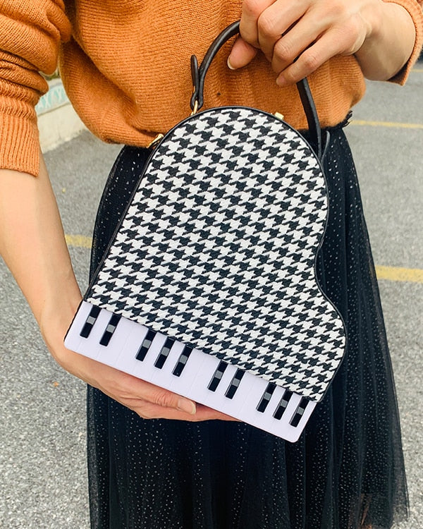 Piano Style Cross-body Bag
