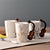 Novelty Guitar Ceramic Cup Personality Music Note