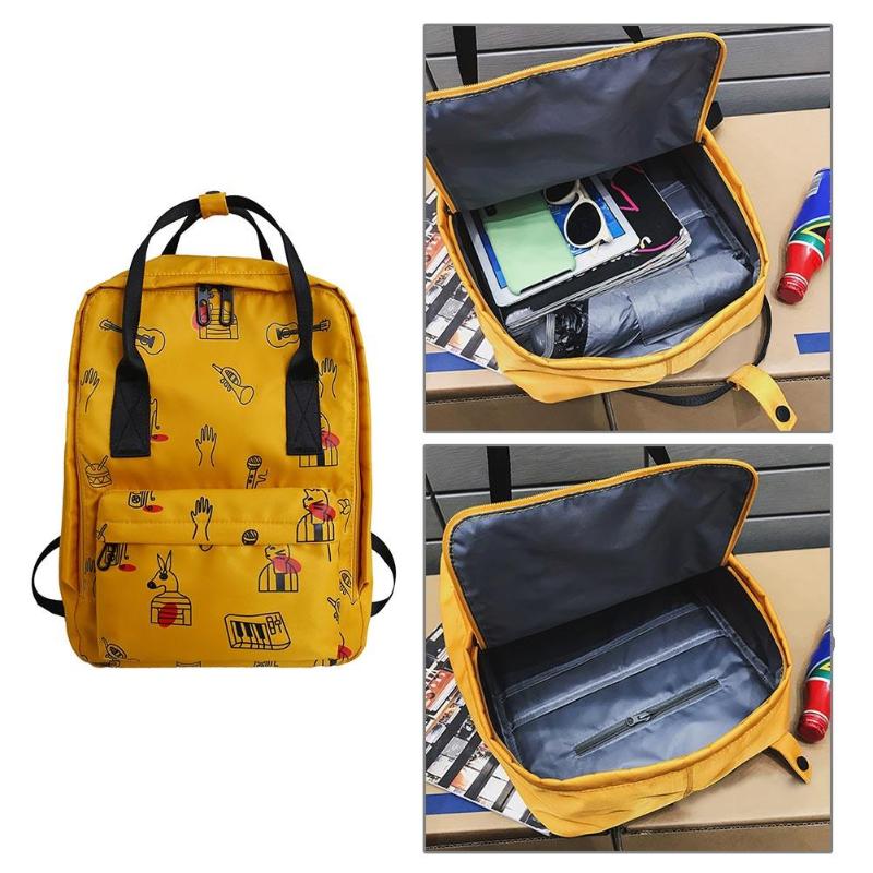 Nylon Music Instrument Print Backpack
