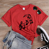 Music Note Moon Graphic T-shirt