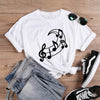 Music Note Moon Graphic T-shirt