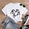 Music Notes Heart Love Graphic T-shirt - White / XS - { shop_name }} - Review