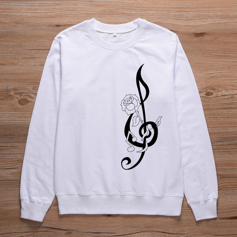 Rose Treble Clef Sweatshirt