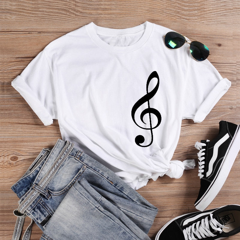 Treble Clef Casual T-shirt