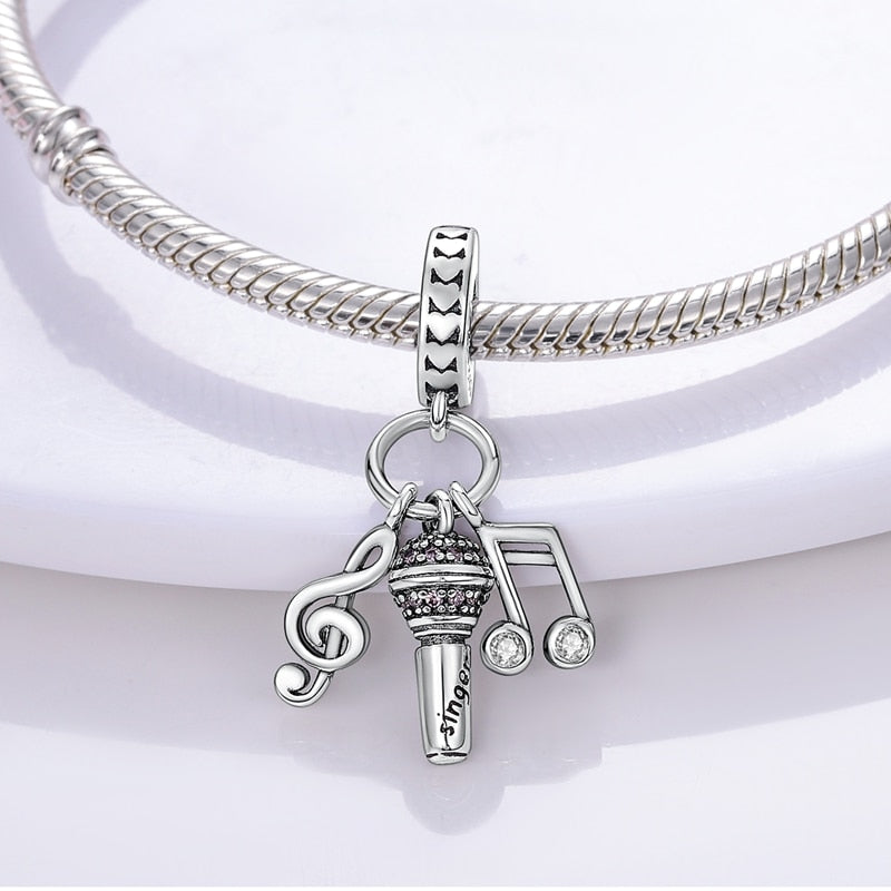 Guitar Microphone Dangle Charm