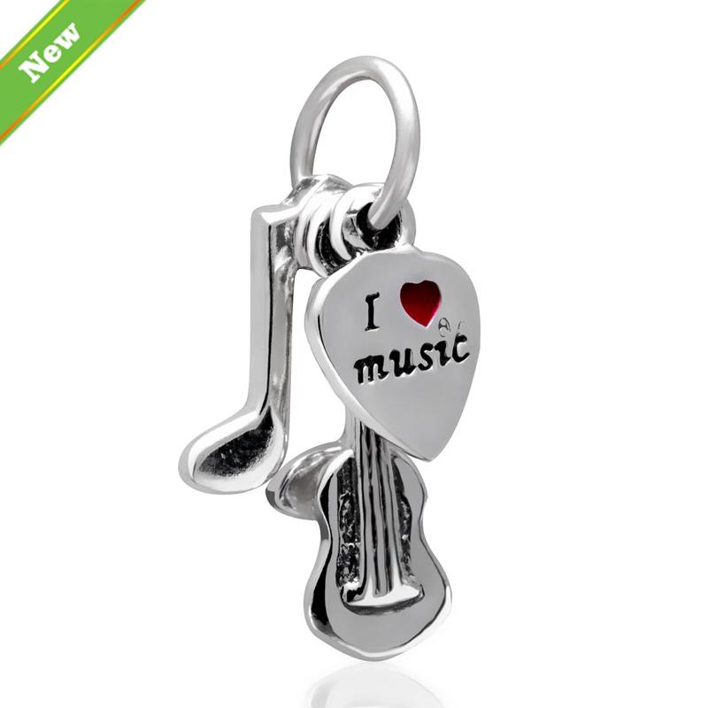 Love Music Guitar Charms