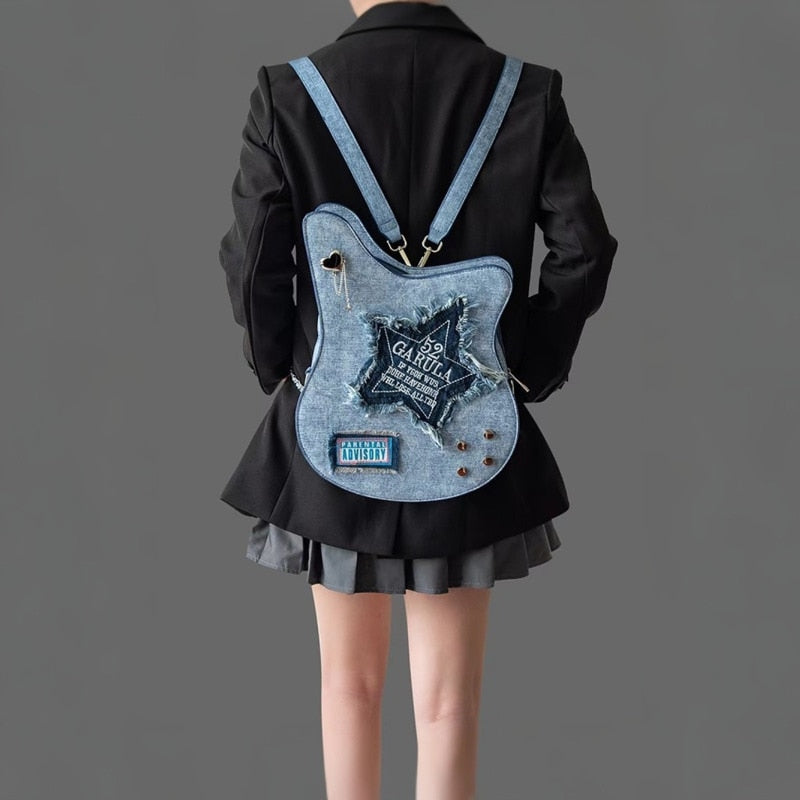 Denim Guitar Backpack
