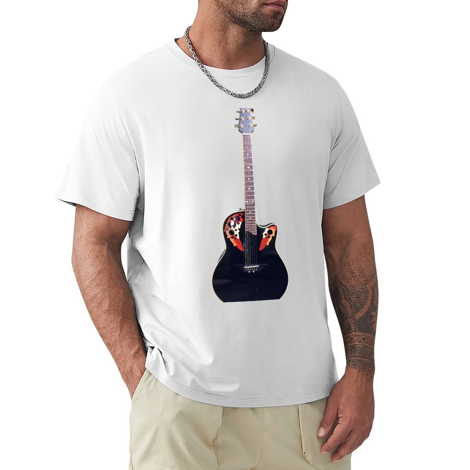 Comfortable Guitar Cotton T-Shirt