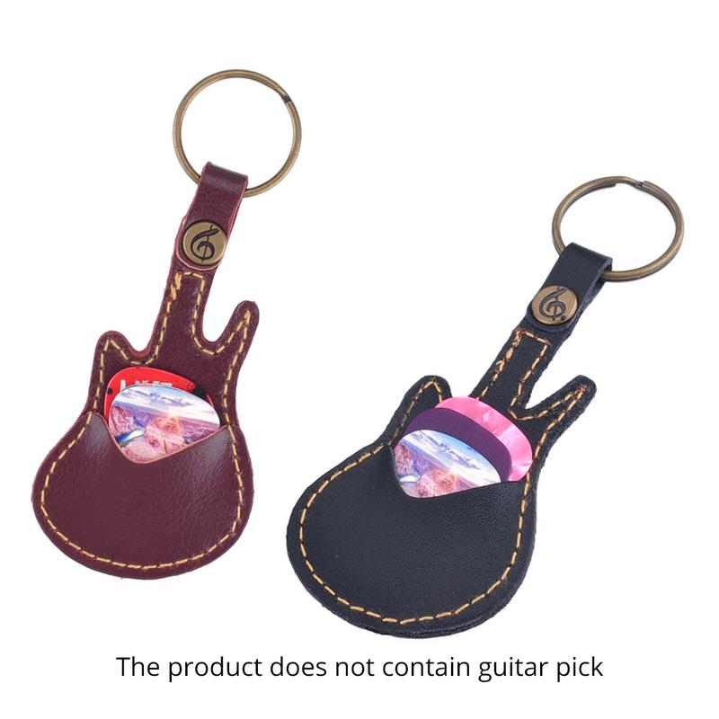 Guitar Leather Keychain Pick Holder - { shop_name }} - Review