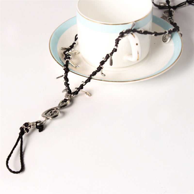 Treble Clef Handmade Anklet