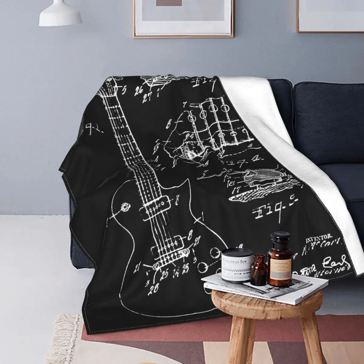 Electric Guitar Structure Blanket